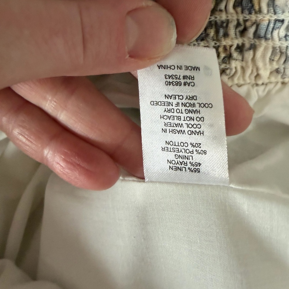 Calypso St. Barth linen blend tropical floral resort romper size 10 - Picture 6 of 6